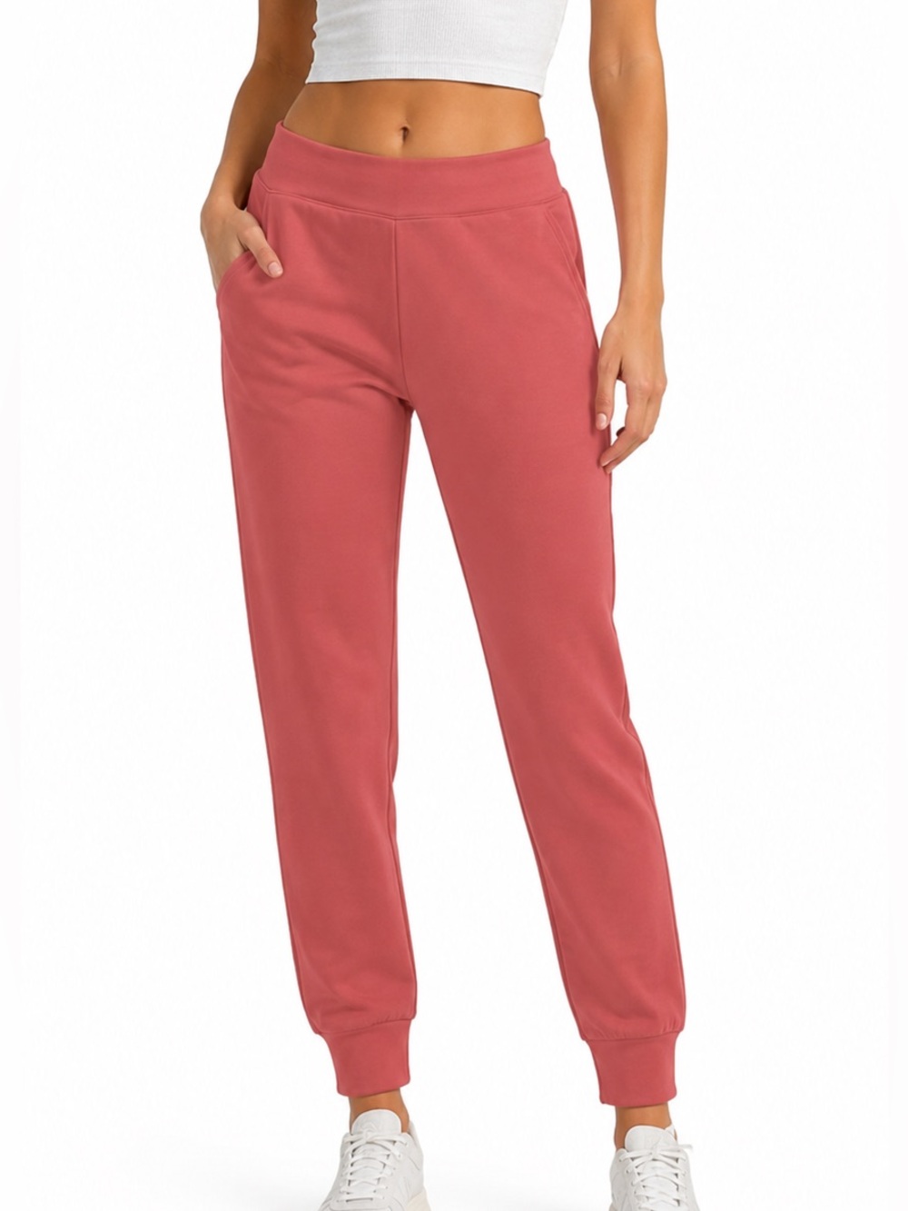 AKHG by Duluth Trading Co joggers size Medium coral pink